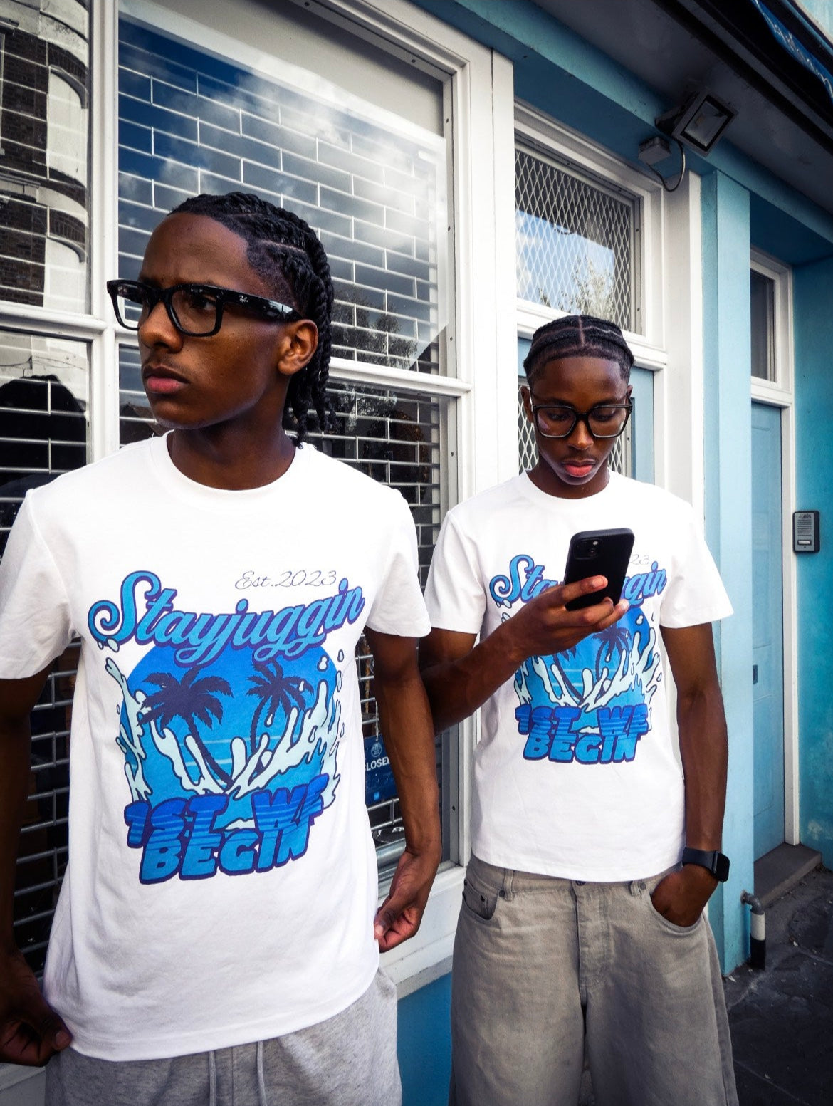 Blue Stayjuggin Summer Tee