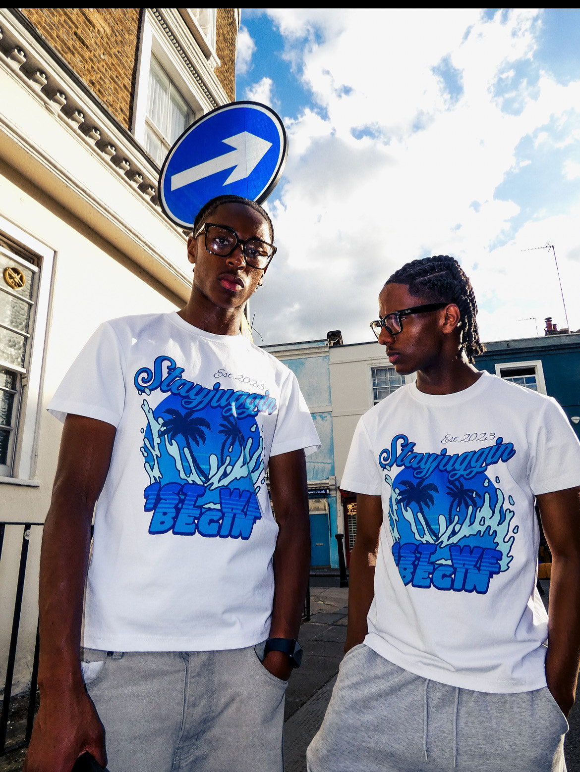 Blue Stayjuggin Summer Tee